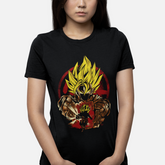 T-shirt Dragon Ball "Shadow Warriors" - Goku & Gohan Super Saiyajin